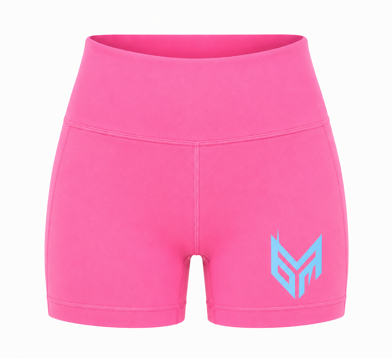Pink and Sky Blue Activewear Shorts