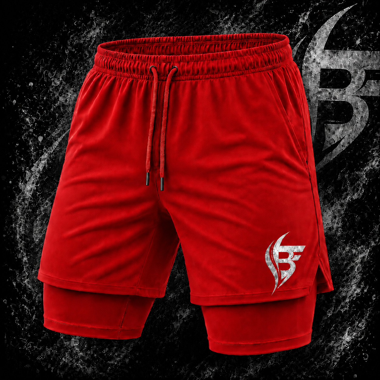 Red Fitness Shorts