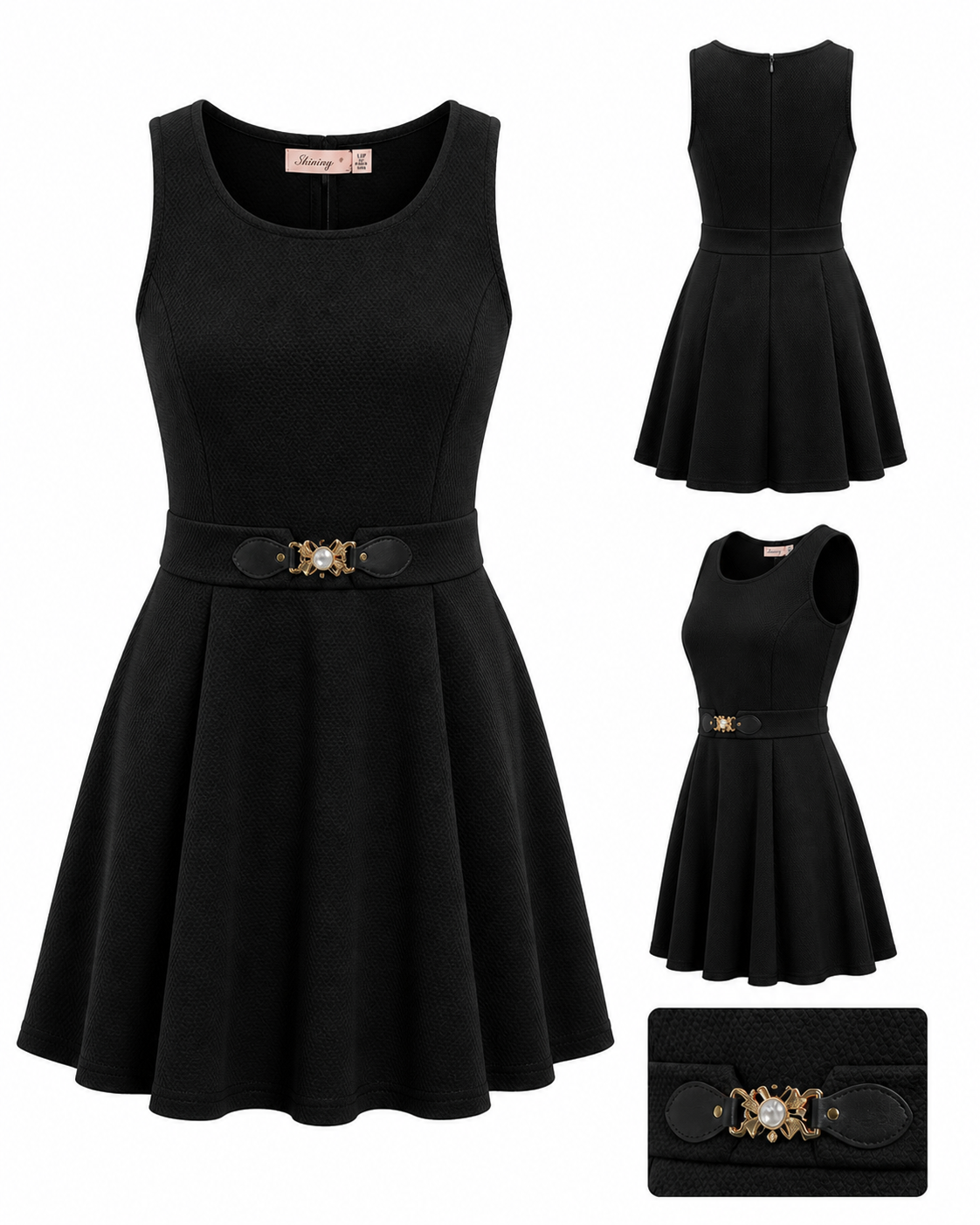 Sleeveless Fit & Flare Dress