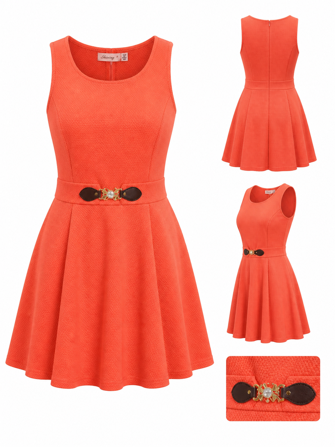 Sleeveless Fit & Flare Dress