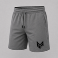 Grey and Black Logo Shorts
