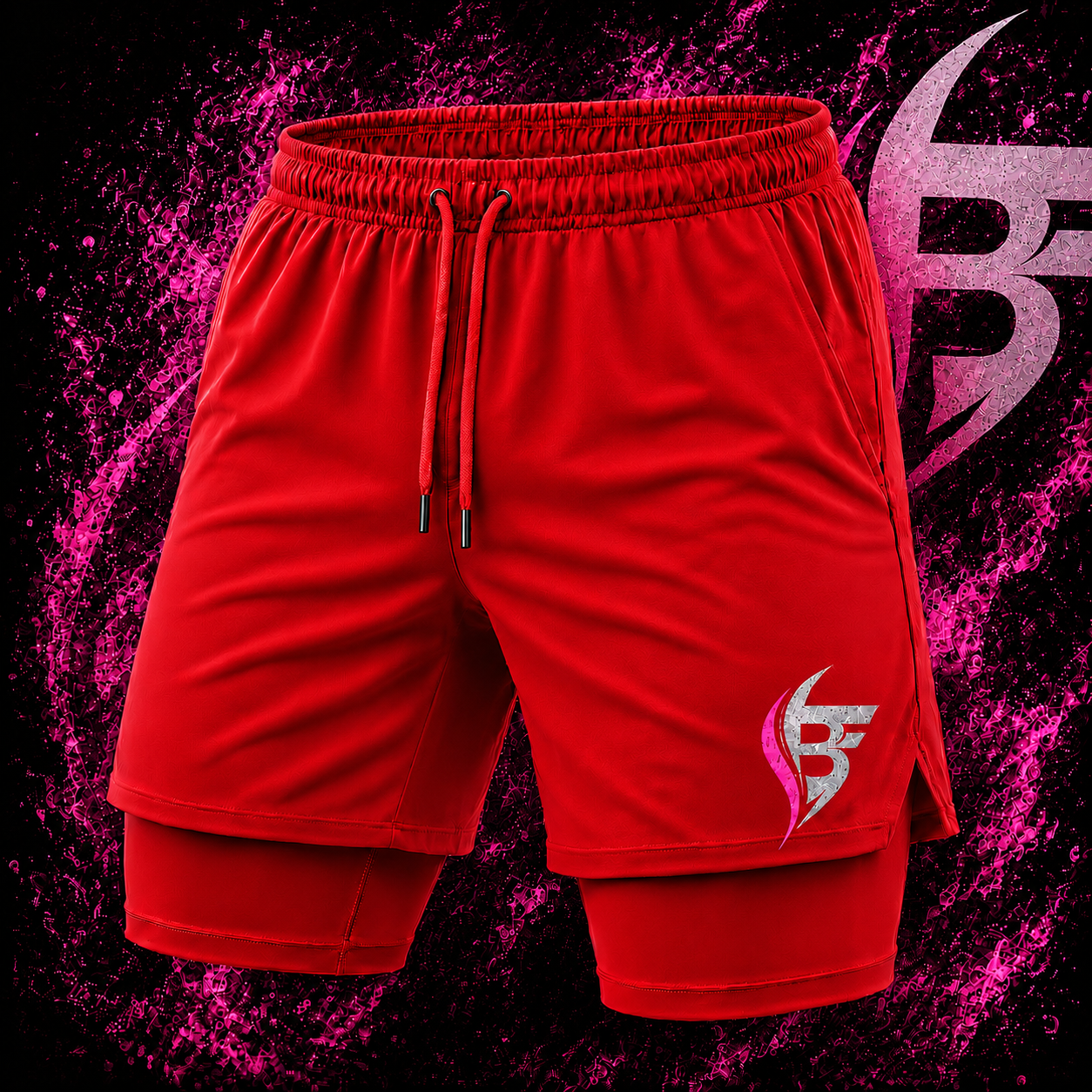 Red Fitness Shorts