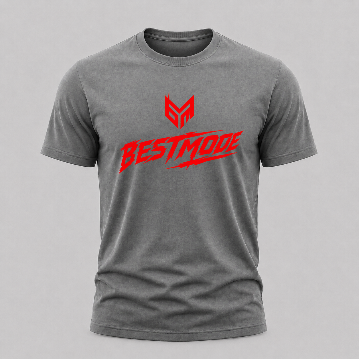 Grey and Red Beastmode T Shirt
