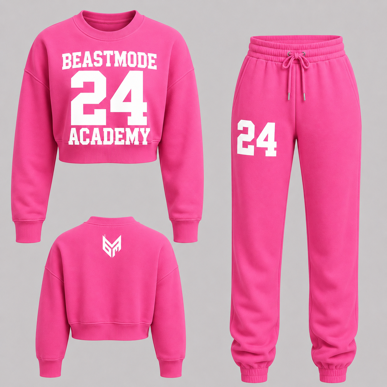 Beastmode Academy Crop Top Sweatsuit
