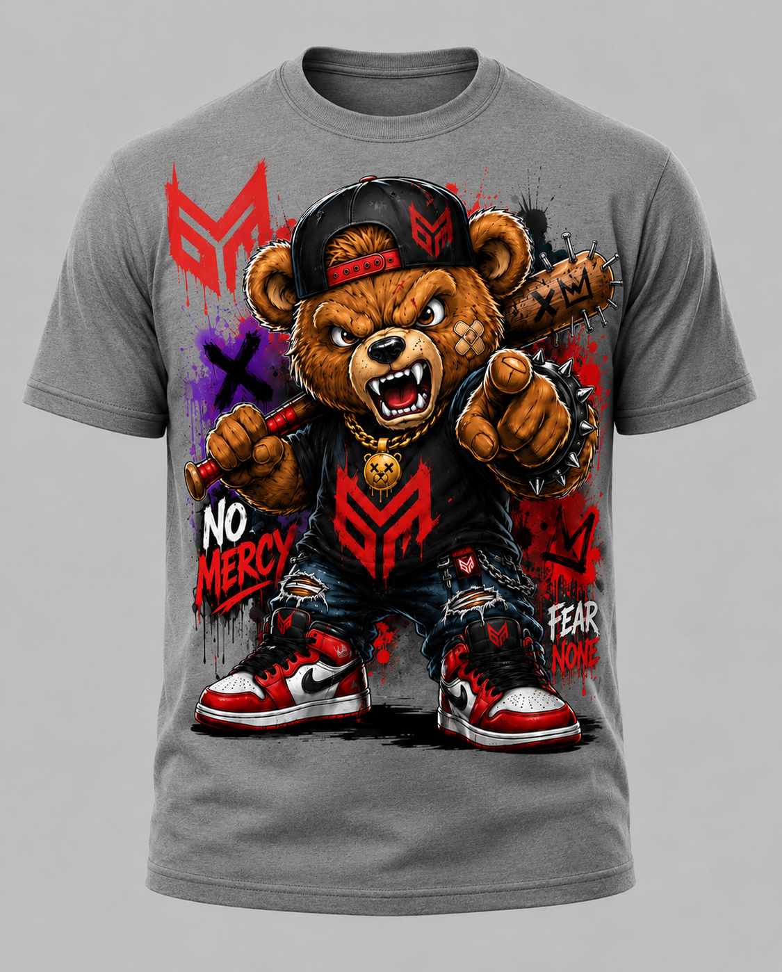No Mercy  Bear Custom T Shirt