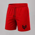 Red and Black Logo Shorts