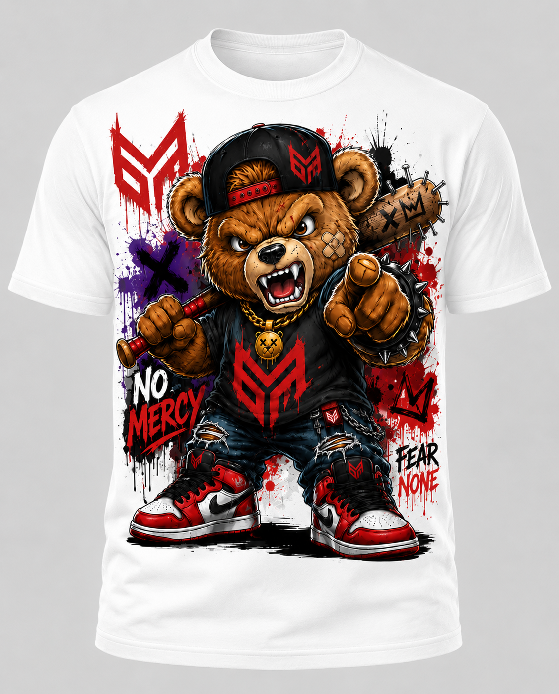 No Mercy  Bear Custom T Shirt