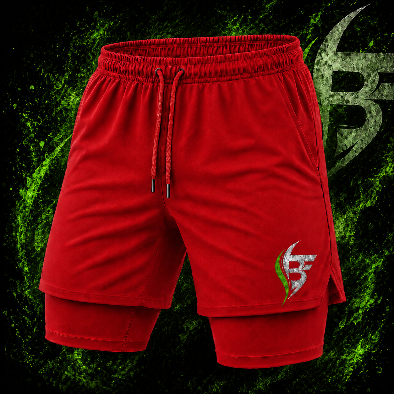 Red Fitness Shorts