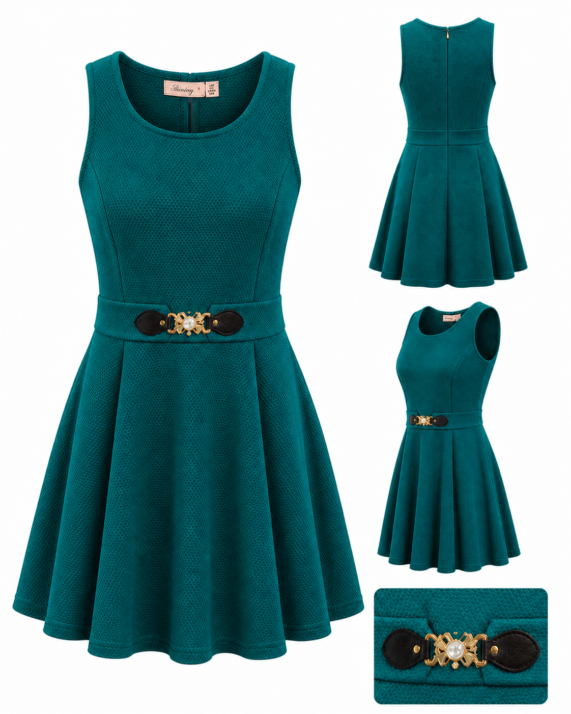 Sleeveless Fit & Flare Dress