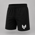 Black and White Logo Shorts