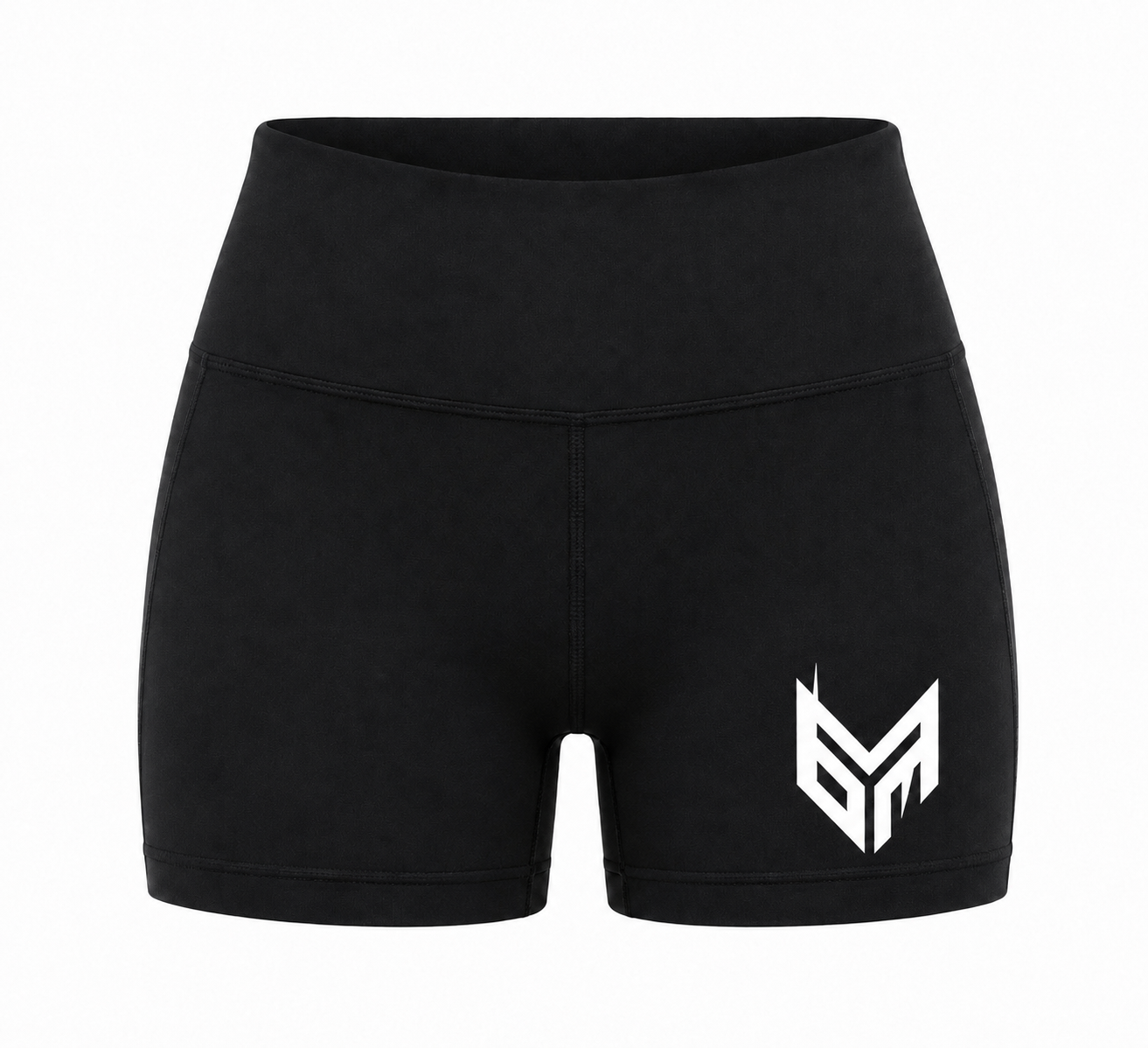 Black and White Activewear Shorts
