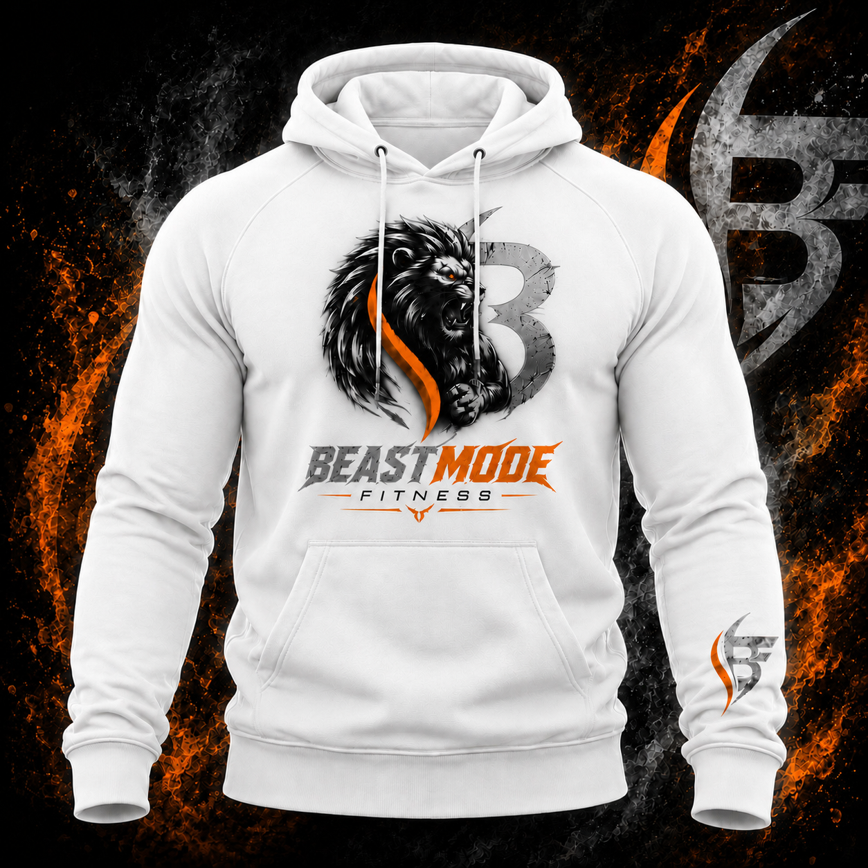 White Fitness Pullover