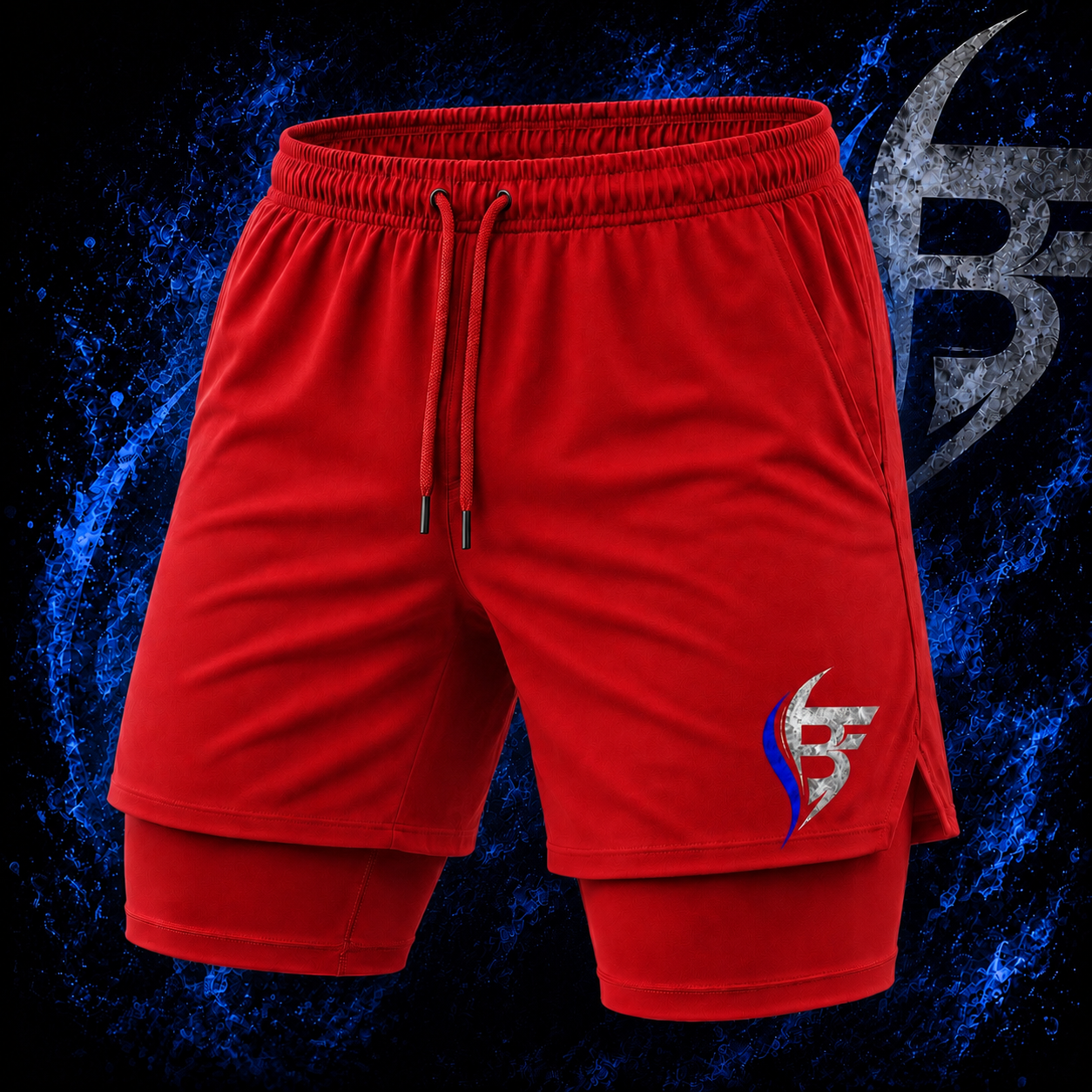 Red Fitness Shorts