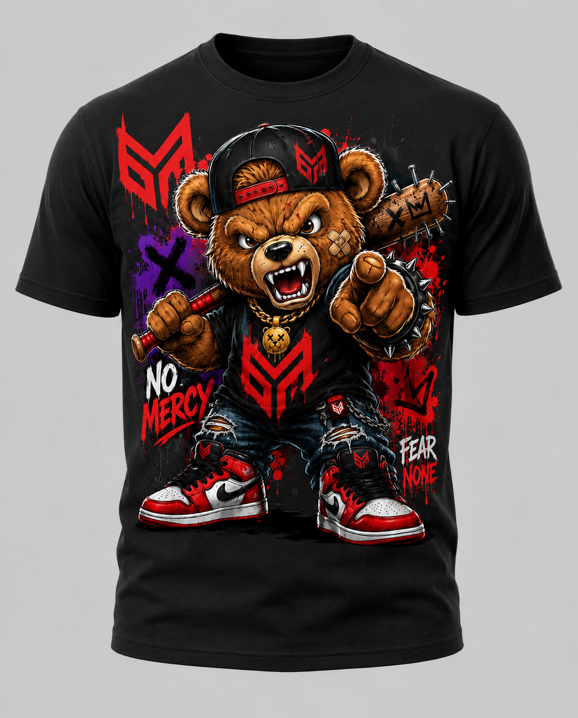 No Mercy  Bear Custom T Shirt