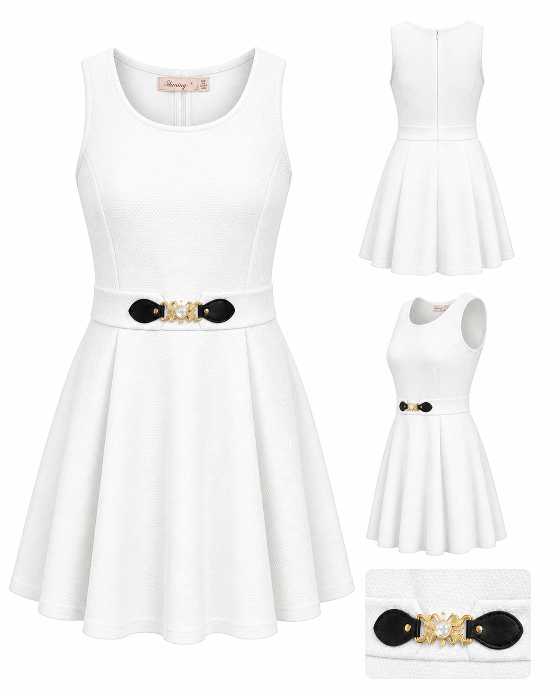 Sleeveless Fit & Flare Dress