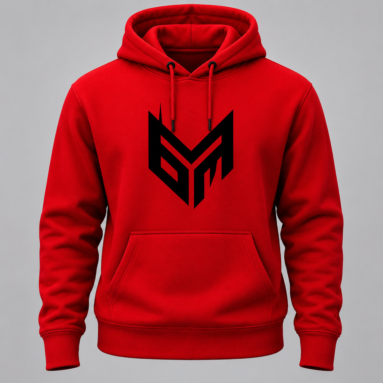Red and Black Logo Pullover
