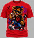 Football Bear Custom T Shirt
