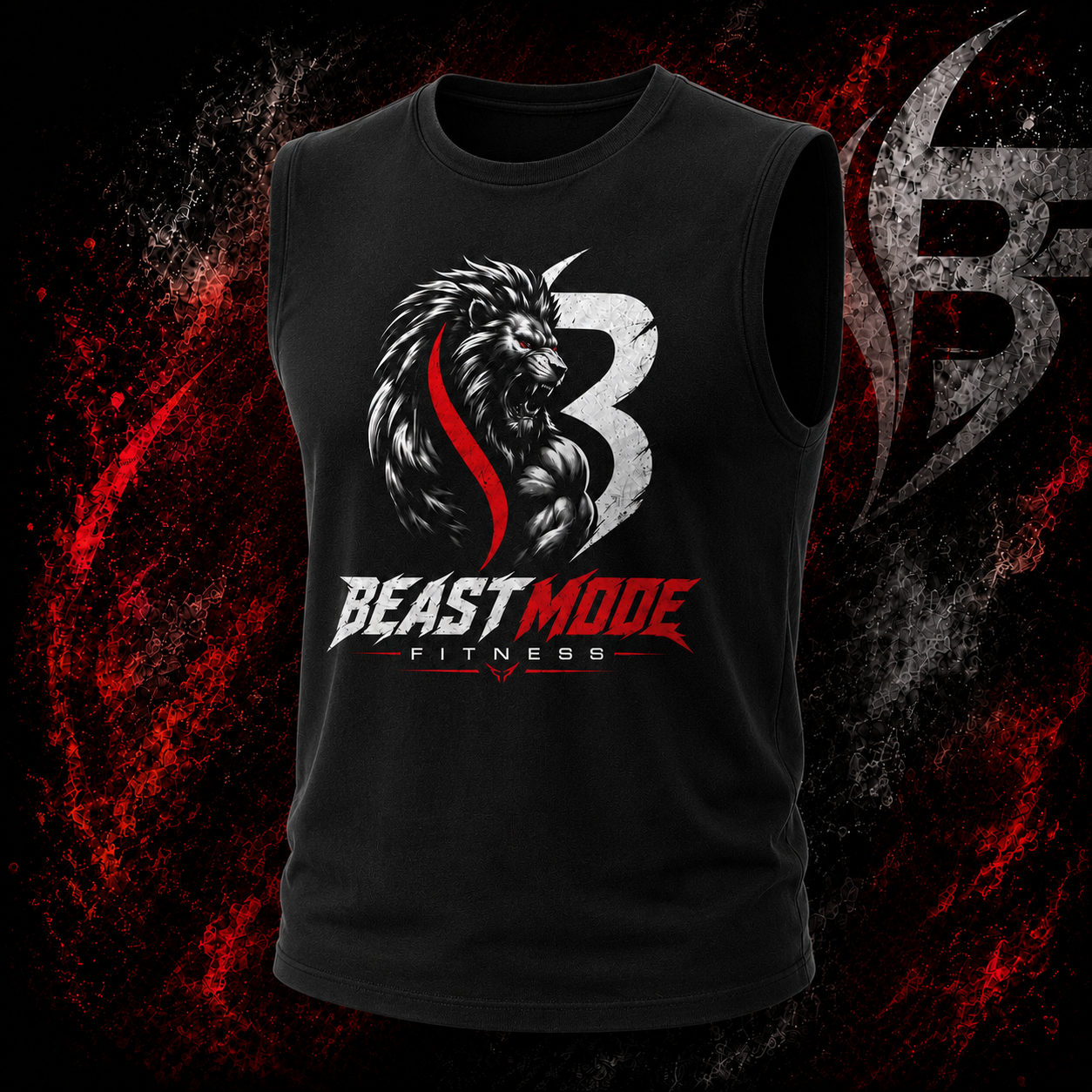 Black Sleeveless Fitness T Shits