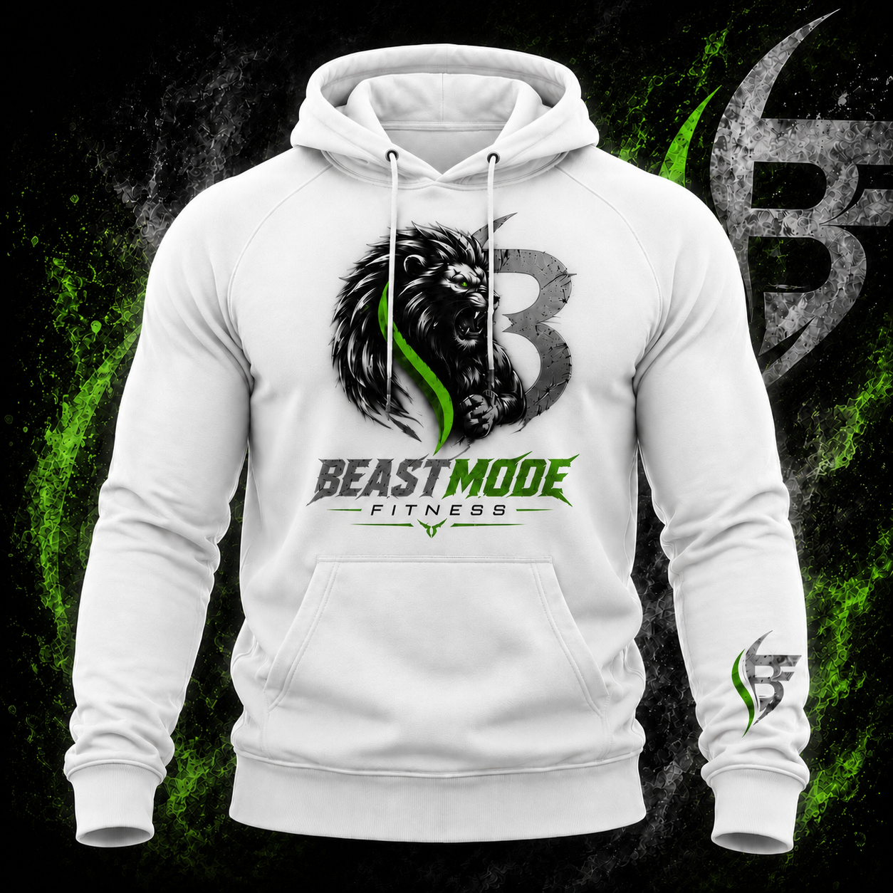 White Fitness Pullover