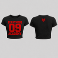 Black and Red Beastmode crop top