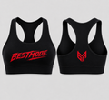 Black and Red Activewear Top
