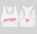 White and Pink Activewear Tops