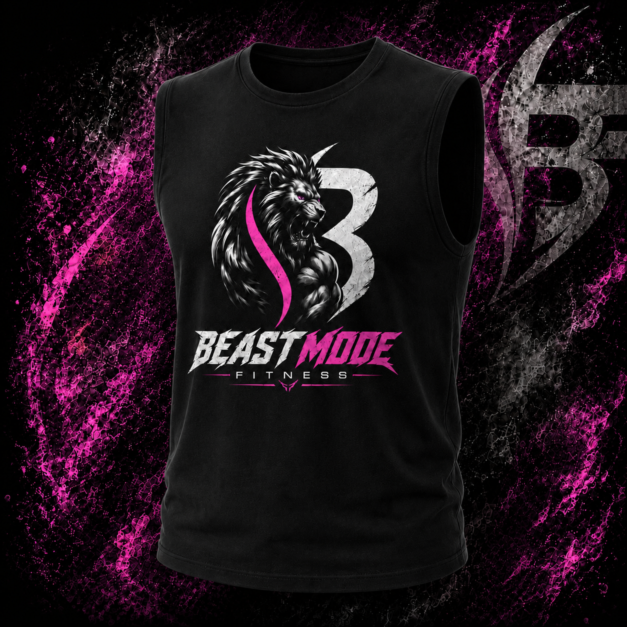 Black Sleeveless Fitness T Shits