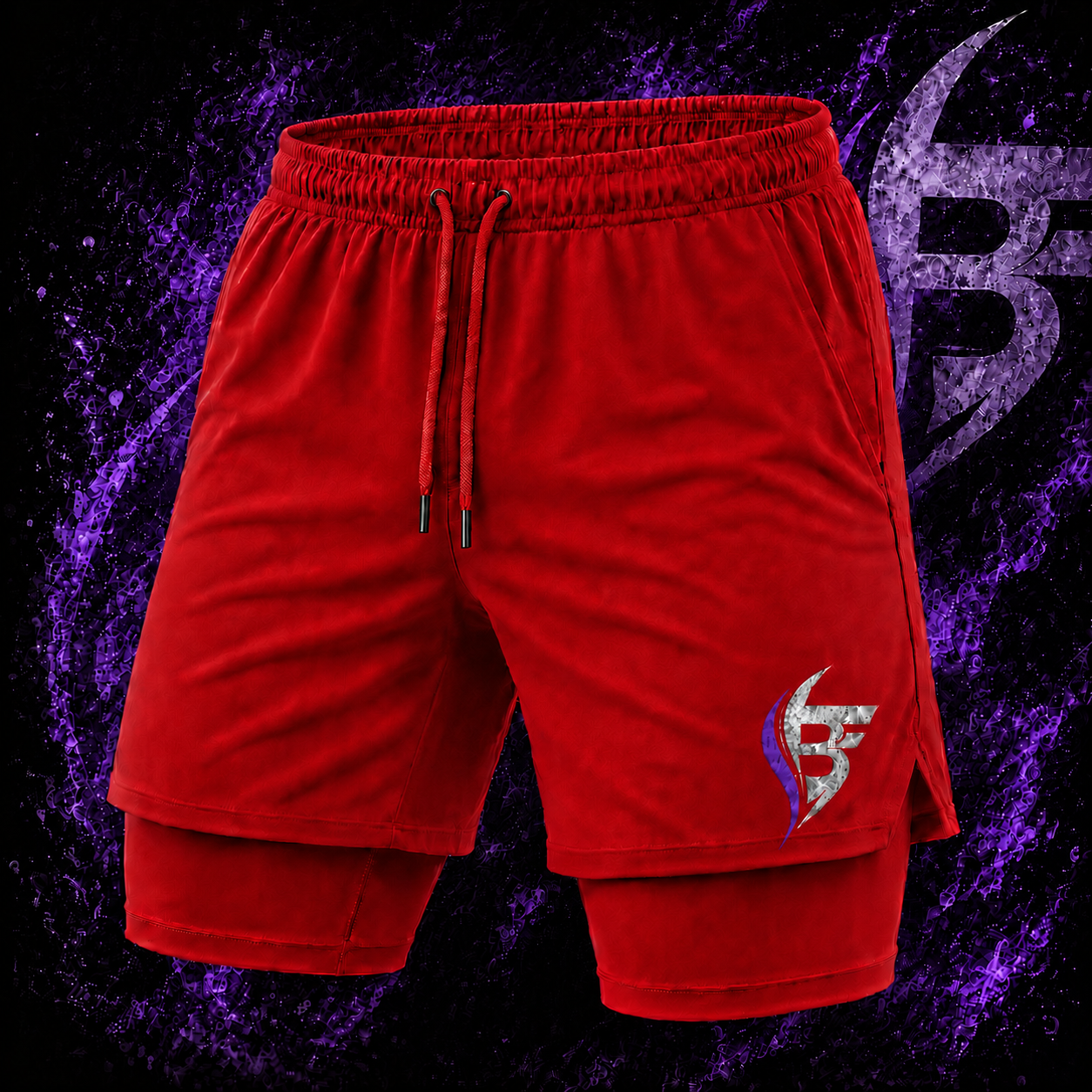 Red Fitness Shorts
