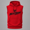 Red and Black sleeveless pullover