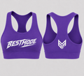 Purple and white Activewear Top
