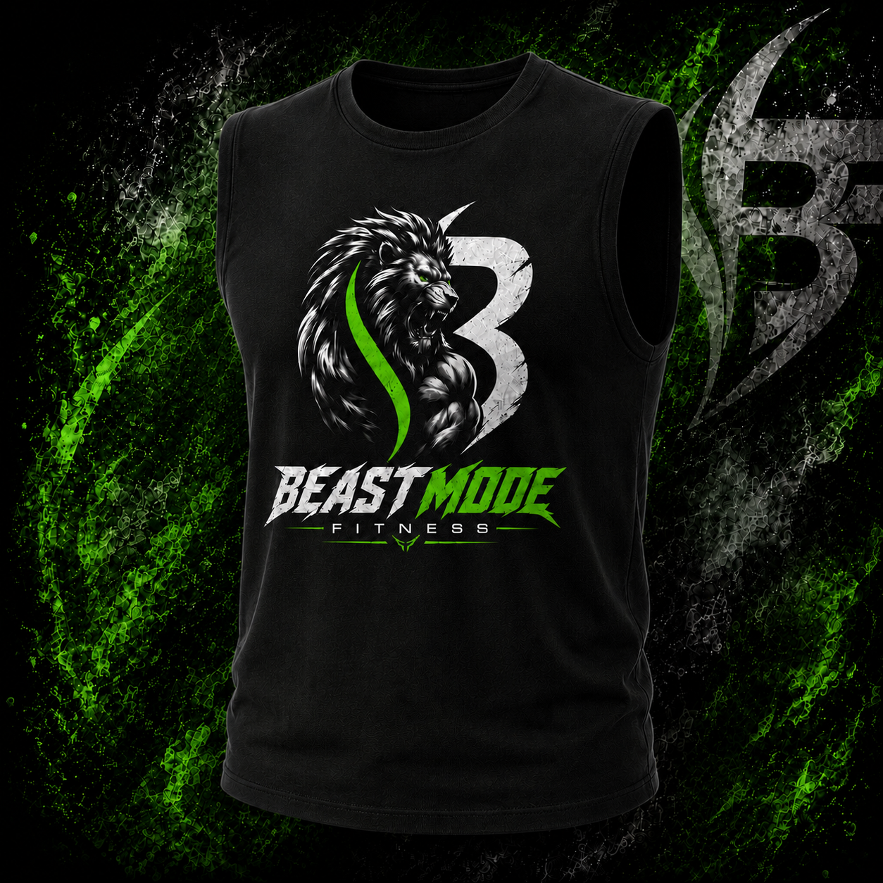 Black Sleeveless Fitness T Shits