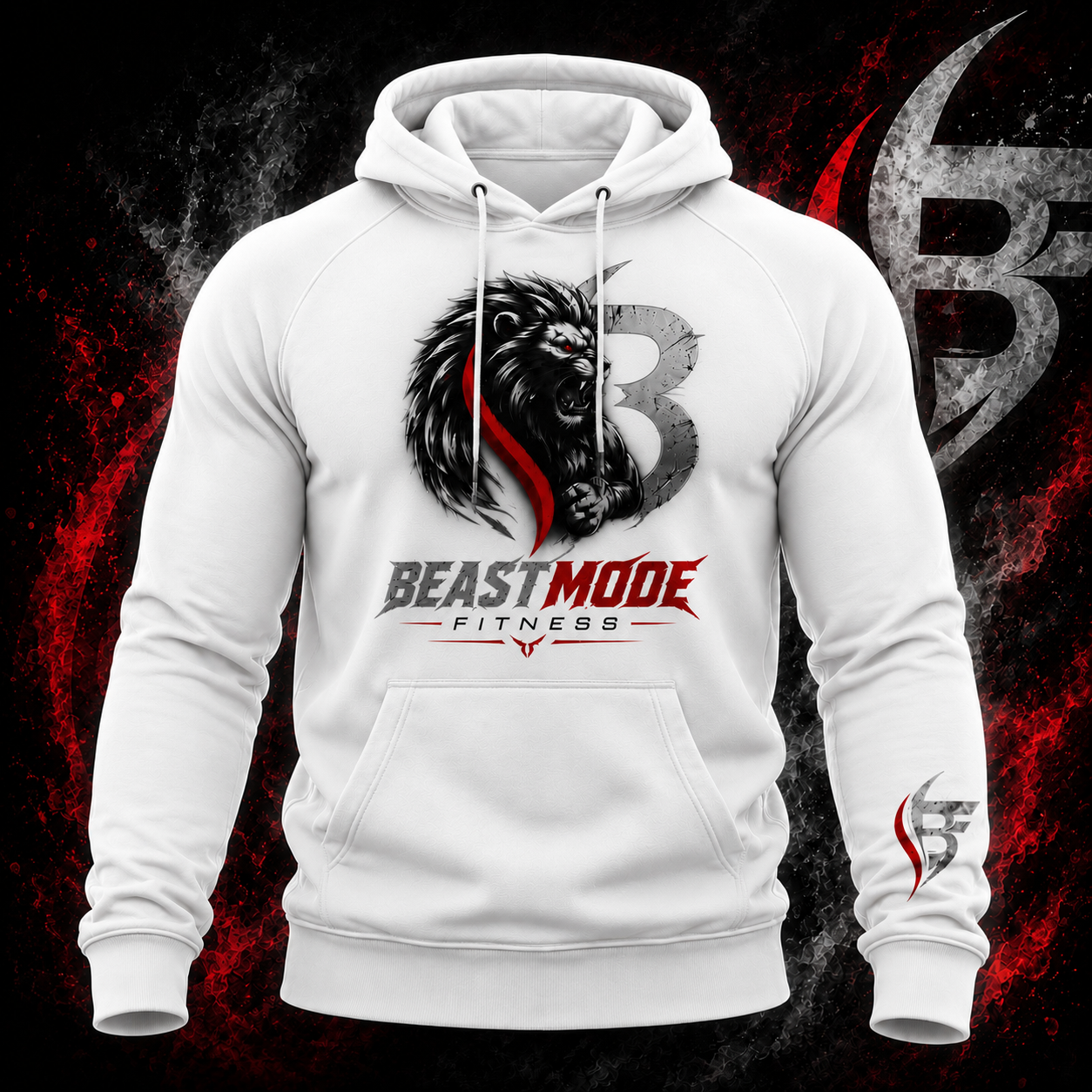 White Fitness Pullover