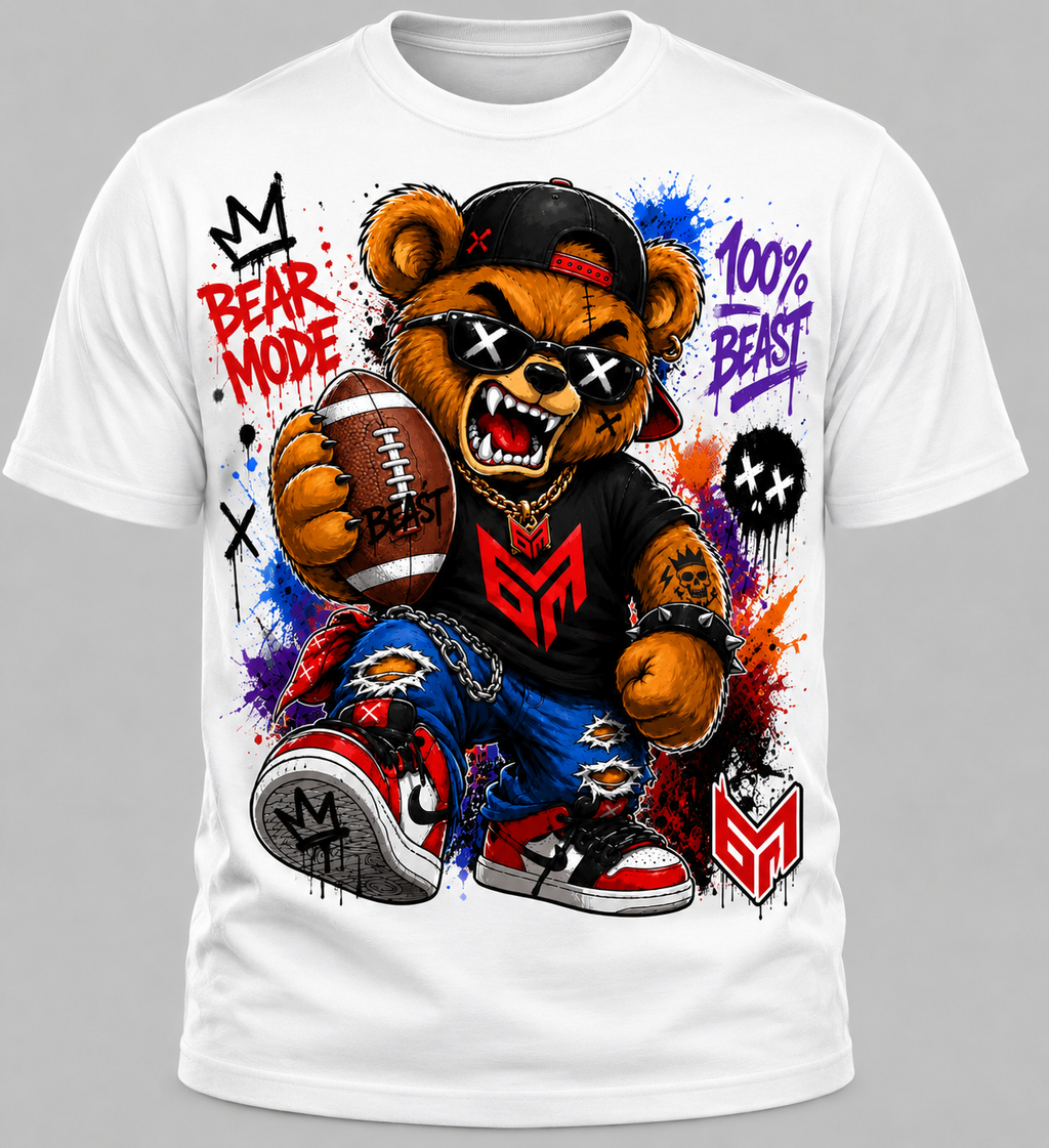 Football Bear Custom T Shirt