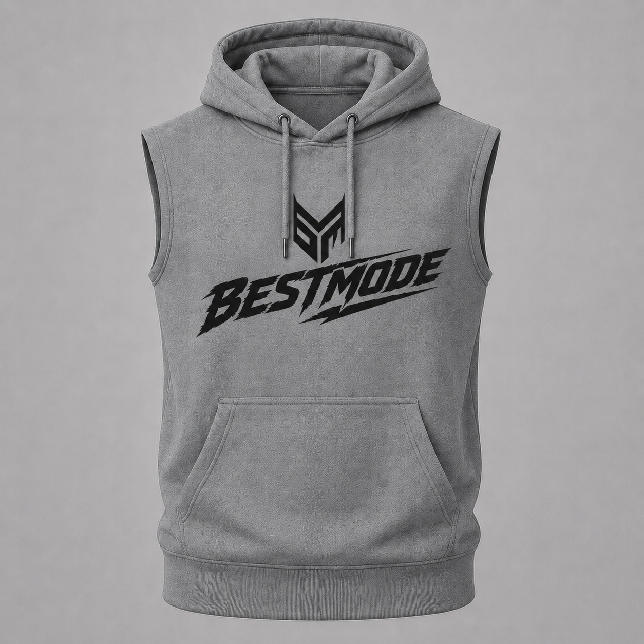 Grey and Black sleeveless pullover
