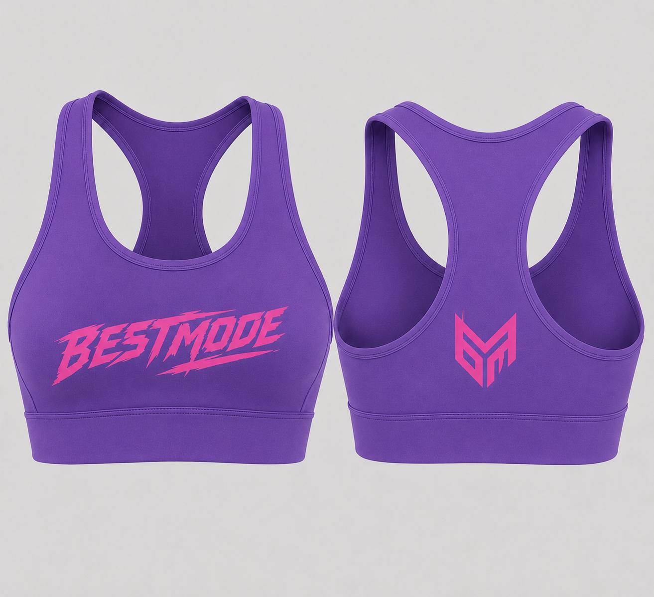 Purple and Pink Activewear Top