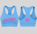 Sky Blue and Pink Activewear Top