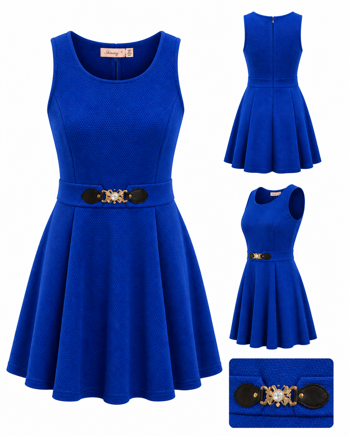 Sleeveless Fit & Flare Dress