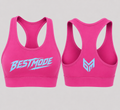 Pink and Sky Blue Activewear Top