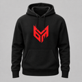 Black and Red Logo Pullover